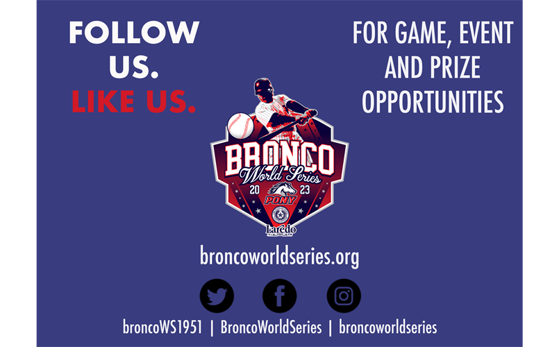 Bronco World Series Socials and Website Info
